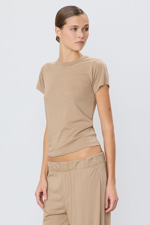 Fitted Crewneck Short Sleeve T-Shirt
