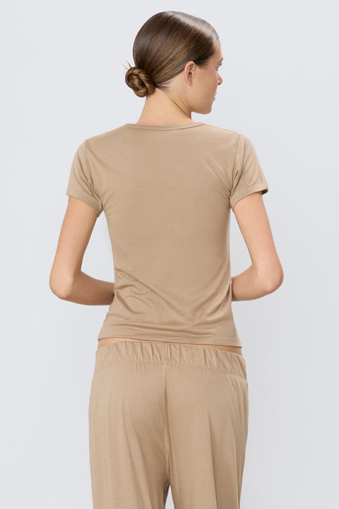Fitted Crewneck Short Sleeve T-Shirt