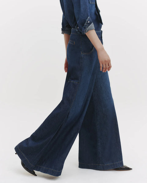 Lulu Jean in Lightweight Denim - Dark Wash