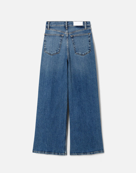 High Rise Wide Leg Crop Jeans