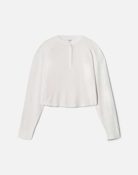 Waffle Boxy Henley