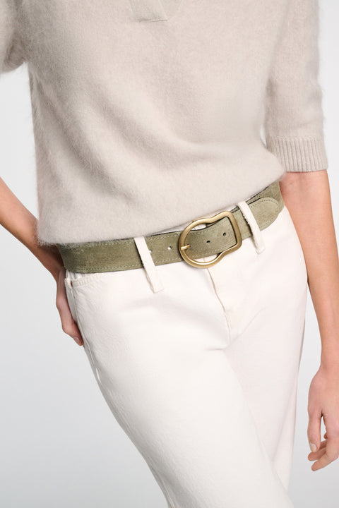 Waxed Suede Belt