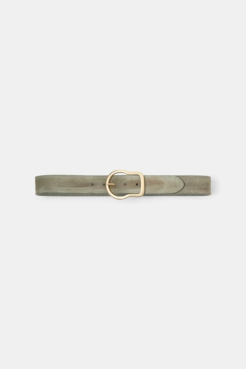 Waxed Suede Belt