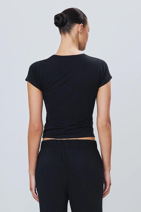 Fitted Crewneck Short Sleeve T-Shirt