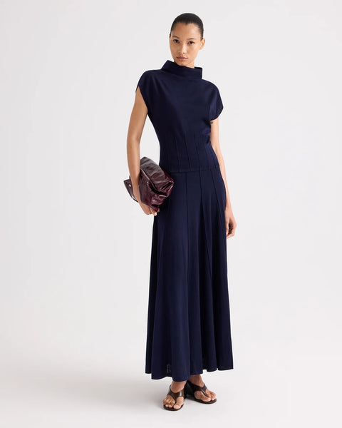 TWP Funnel Neck Sleeveless Top – Blue Nights