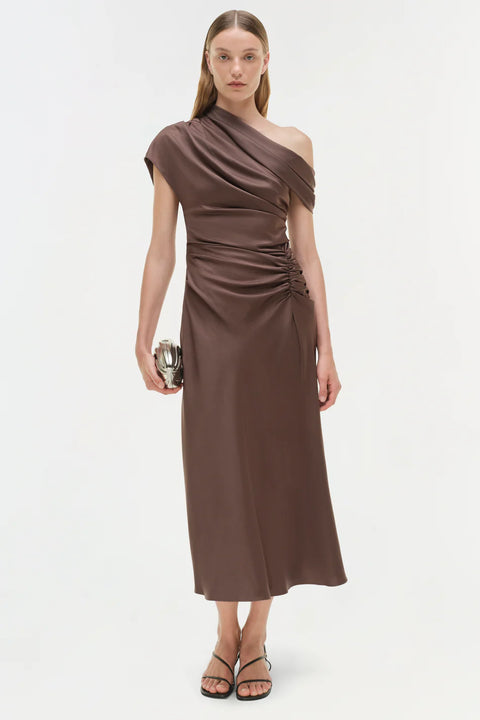 Joanna Shoulder Midi Dress