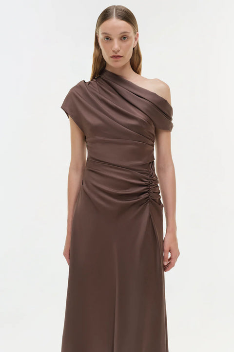 Joanna Shoulder Midi Dress
