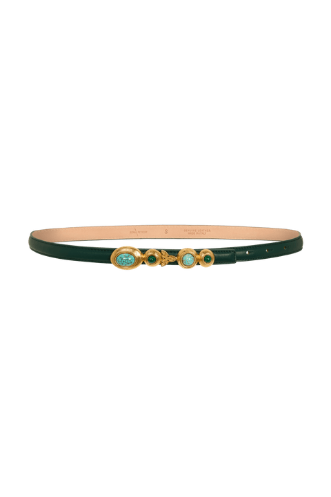 Sonia Petroff Earth Narrow Belt in Green