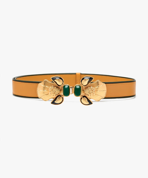 Sonia Petroff Bee Belt in Yellow