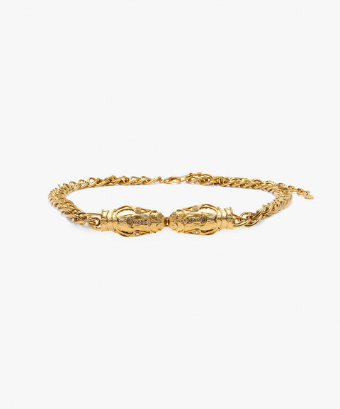 Sonia Petroff Serpente Chain Belt in Gold