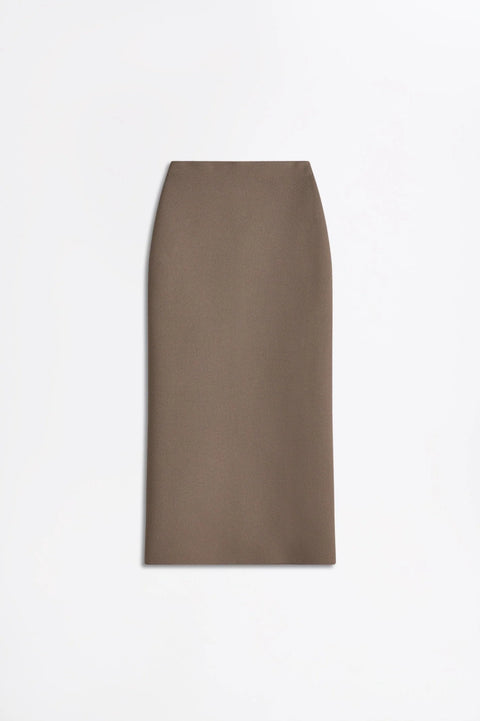 Scanlan Theodore Crepe Knit Pencil Long Skirt – Army