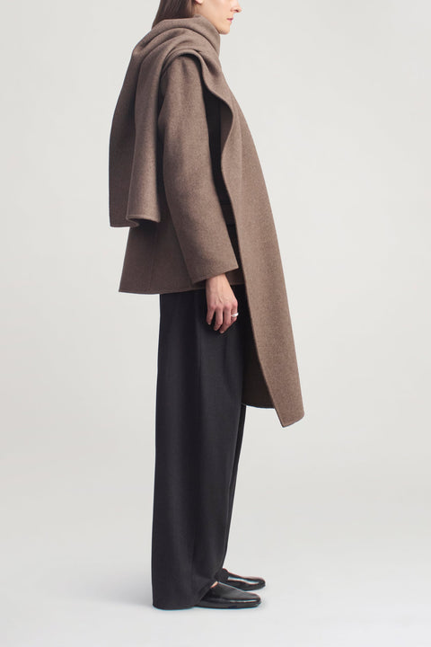 Kallmeyer Sablier Scarf Blazer – Mocha