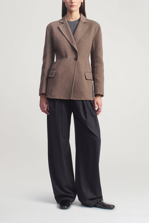 Kallmeyer Sablier Scarf Blazer – Mocha