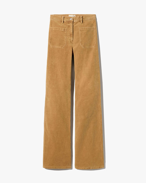 Nili Lotan Florence Moleskin Pant – Bourbon