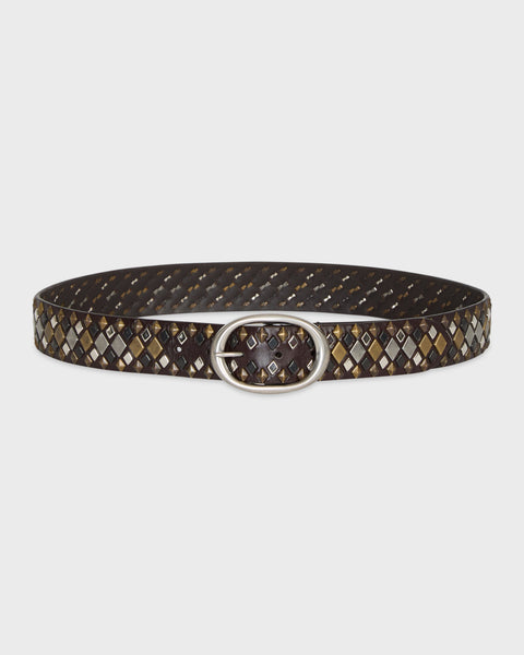 TWP Snake in My Garden Wide Belt in Dakota Metallic Multi