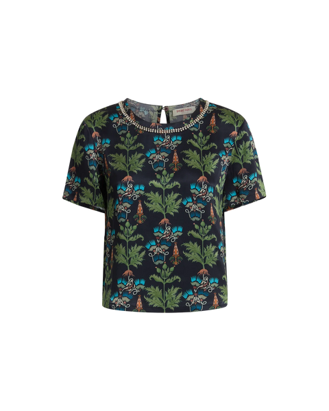 Gabrielle Persian Botanic Silk Top