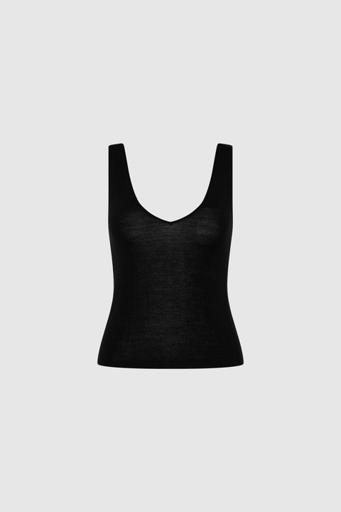 St. Agni Superfine Merino Wool Top in Black