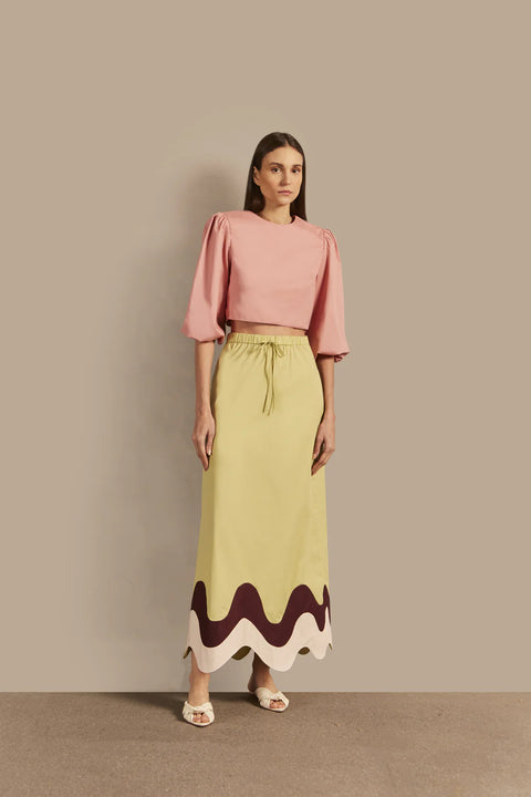 Giardino Blouse - Salmon