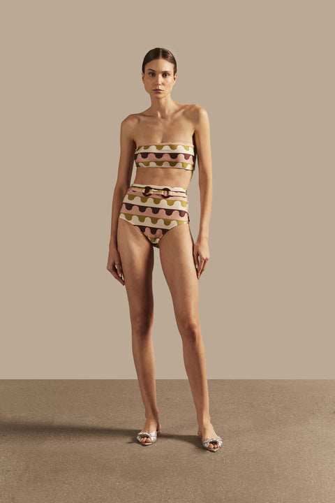 Giardino High-Waisted Bandeau Bikini