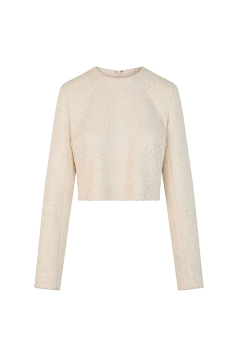 Heirlome Francesca Bouclé Top – Cream