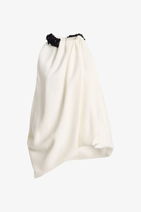 Brandon Maxwell The Haze Top – Ivory/Black