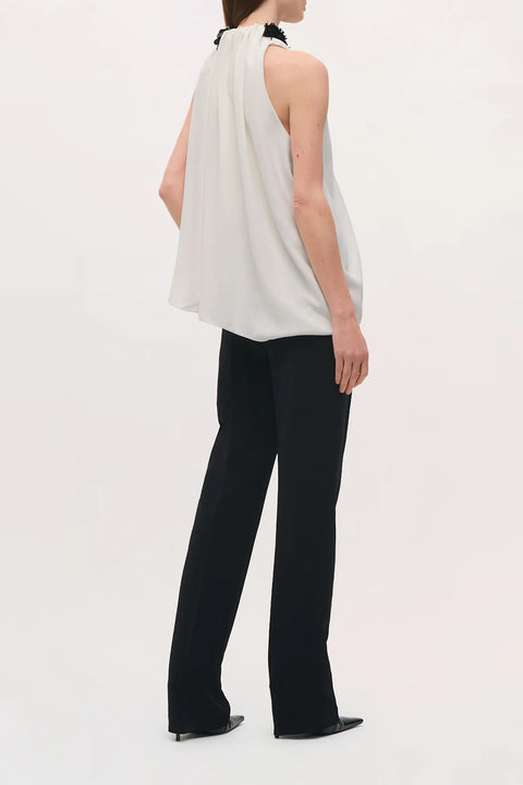 Brandon Maxwell The Haze Top – Ivory/Black