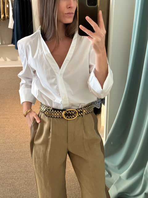 Deep V Relaxed Shirt