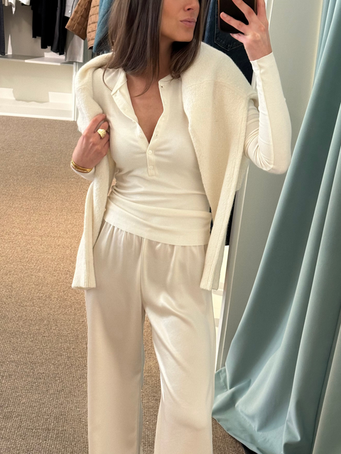 Long Sleeve Henley Top