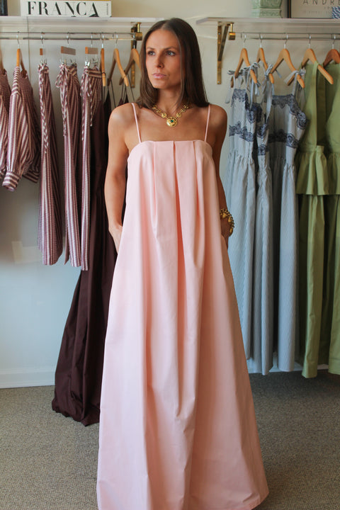 Solid Voluminous Maxi Dress