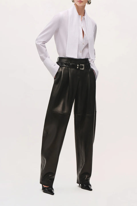 Brandon Maxwell The Inez Tuxedo Shirt – White