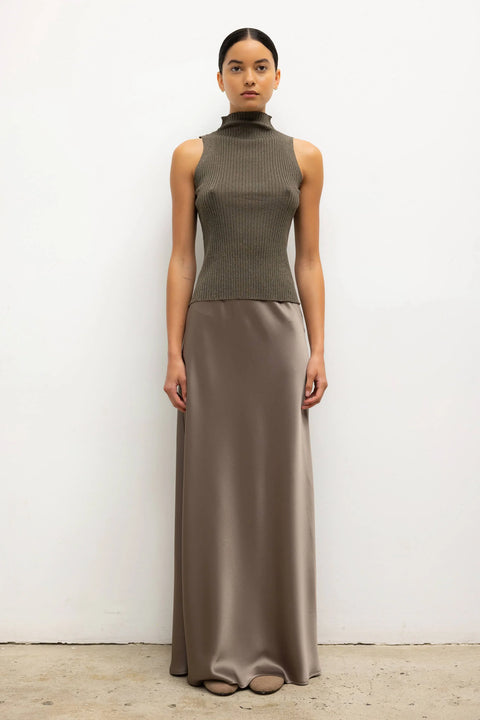 Blake Rib Sleeveless Turtleneck