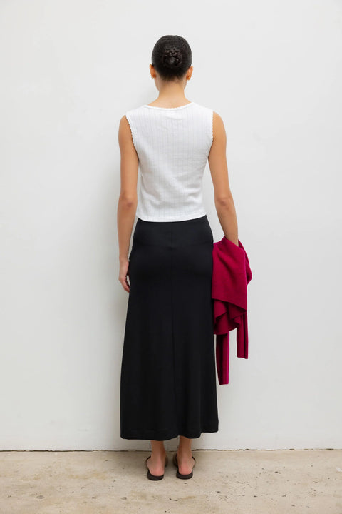 Lauren High Waist Midi Skirt