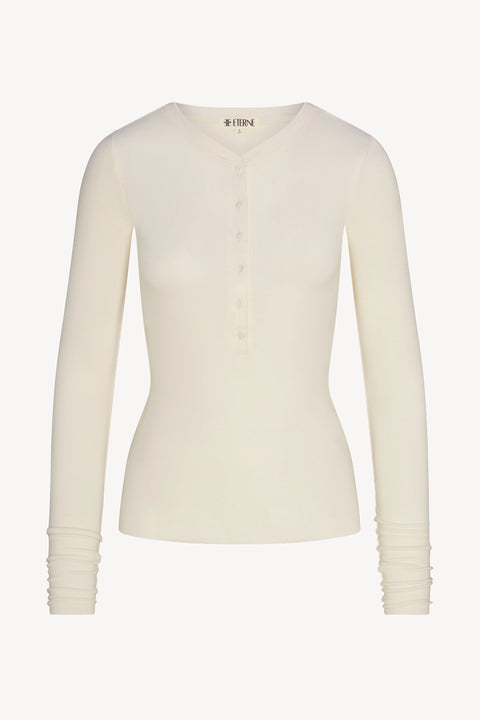 Long Sleeve Henley Top