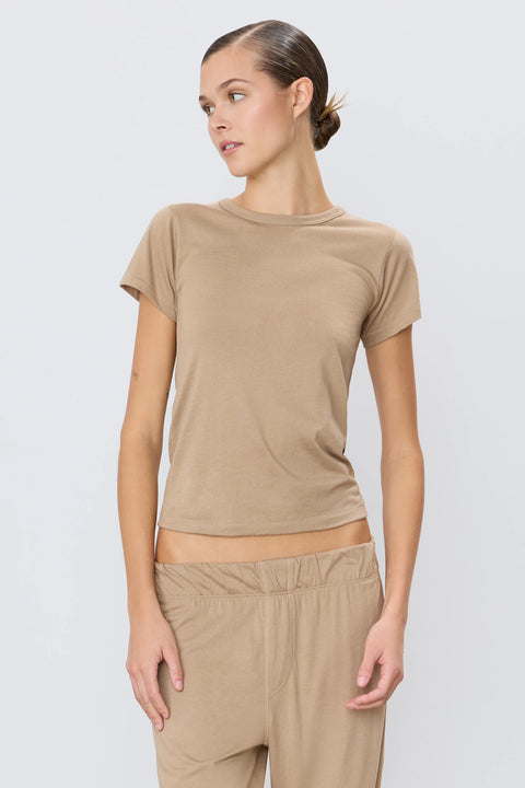 Fitted Crewneck Short Sleeve T-Shirt