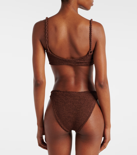 Phoebe Bikini Metallic Chocolate