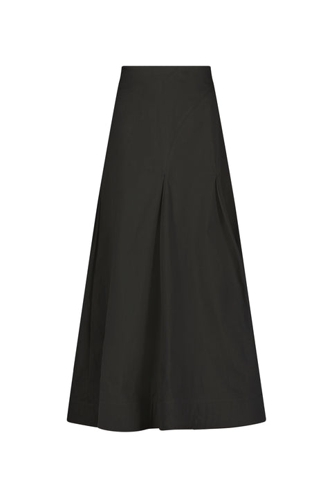 Cotton Poplin Seam Detail Skirt