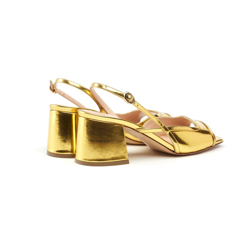 Cavalcade Gold Mirror Slingback