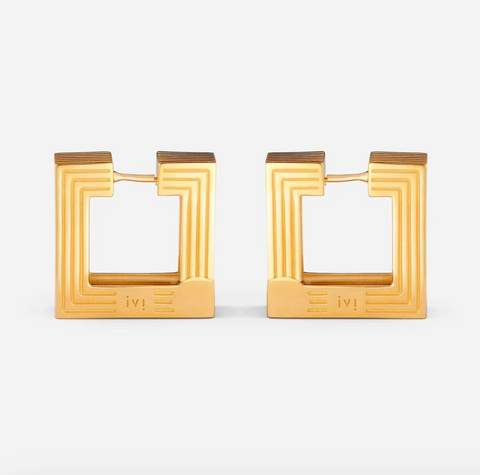 Medium Wide Aurelia Hoops