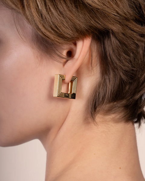 Medium Wide Aurelia Hoops