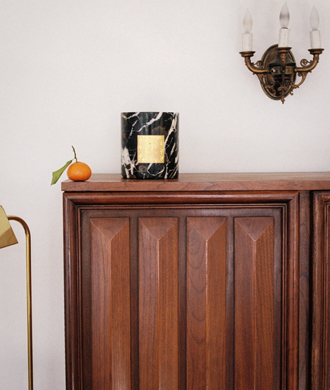 Black Marble Candle