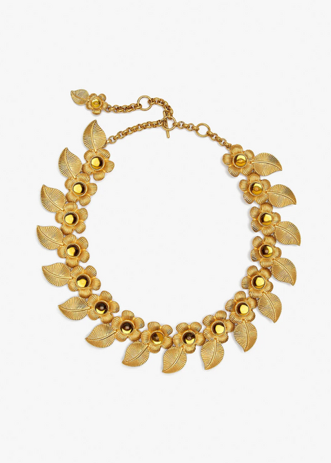 Sonia Petroff Retro Flower Necklace – Amethyst
