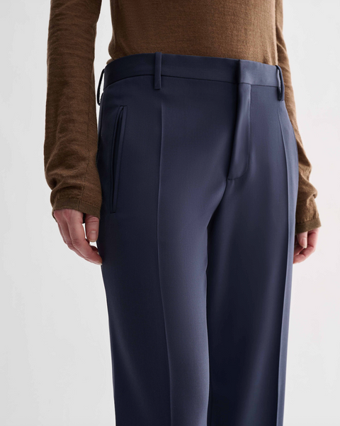 Veronica de Piante Dylan Wool Trouser – Petrol Blue