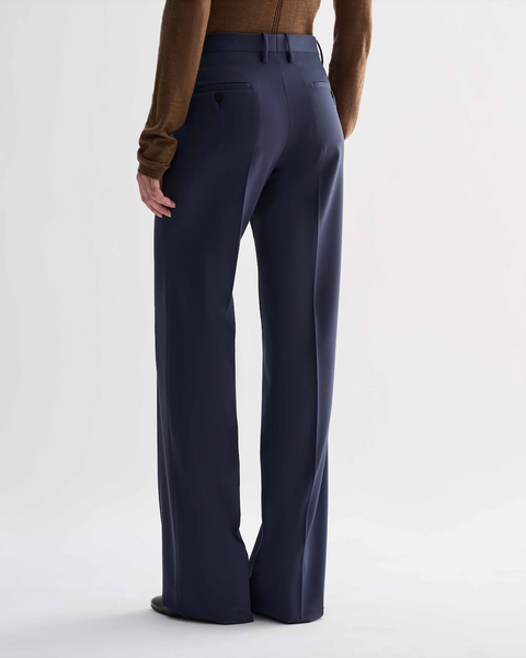 Veronica de Piante Dylan Wool Trouser – Petrol Blue