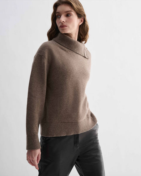 Veronica de Piante Cielo Wool-Cashmere Sweater – Camel
