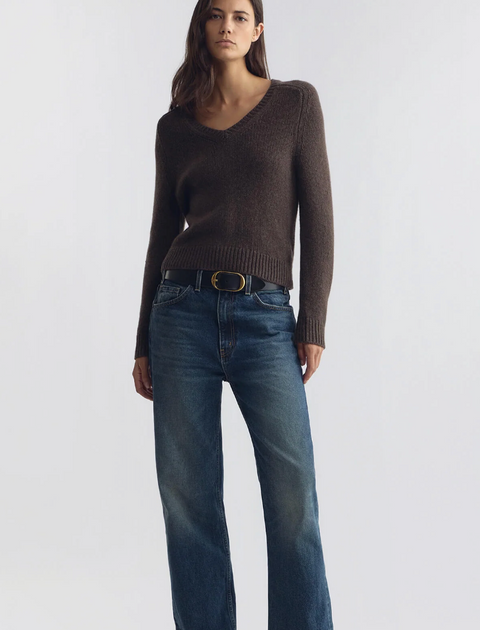 Nili Lotan Vicki Sweater – Walnut Heather