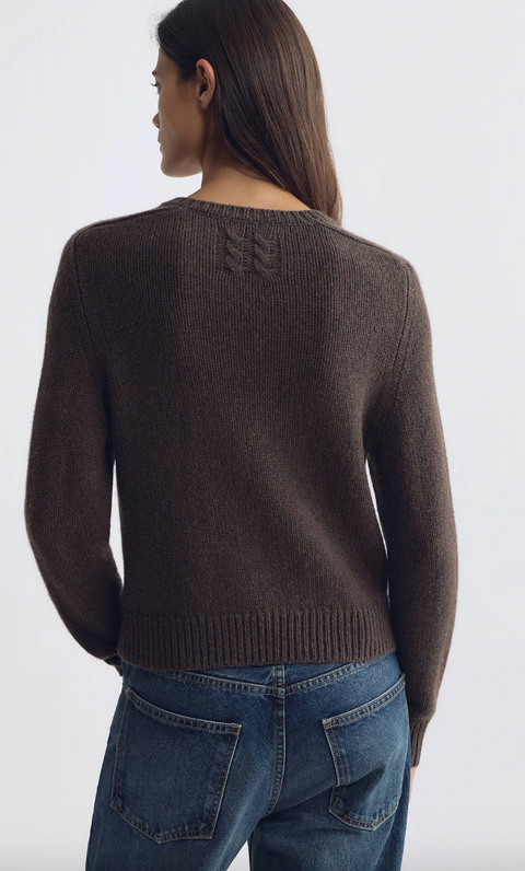 Nili Lotan Vicki Sweater – Walnut Heather