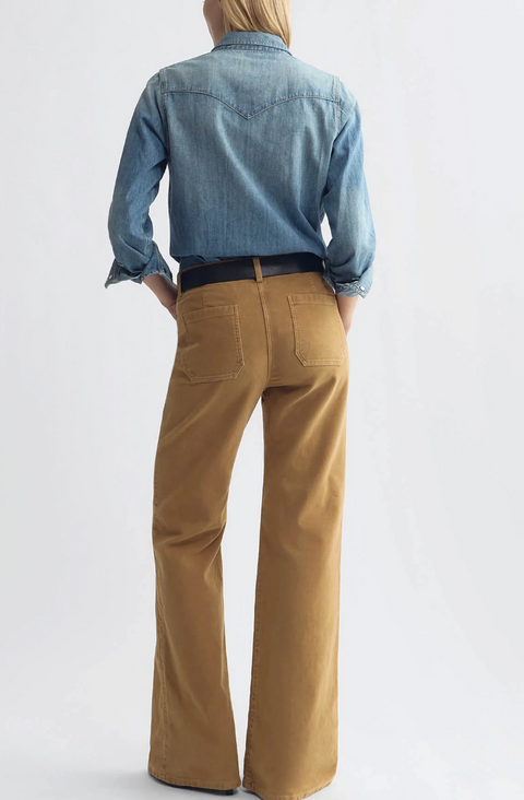 Nili Lotan Florence Moleskin Pant – Bourbon