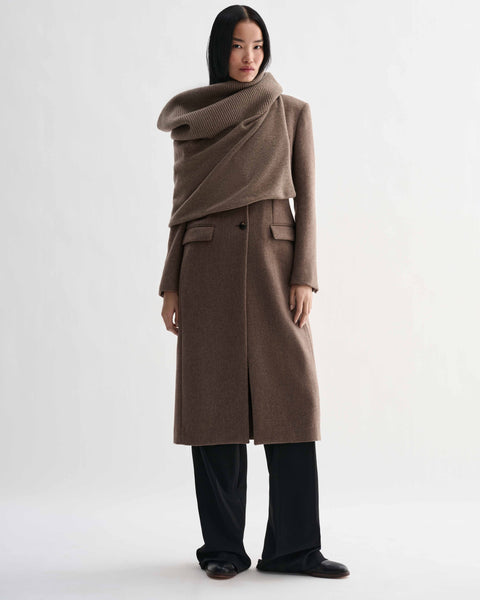 Caro Snood in Wool Cashmere, Camel