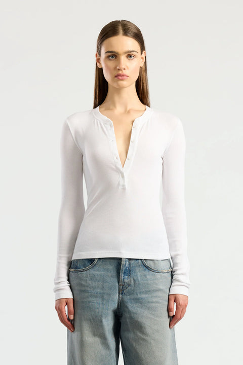 Verona Henley - White