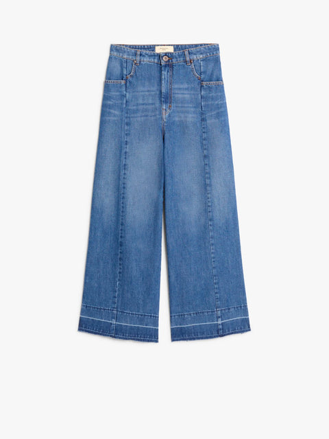 Agenda Cotton Denim Wide Jeans